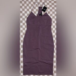Forever 21 Dusty Lavender Knee Length Knit Dress